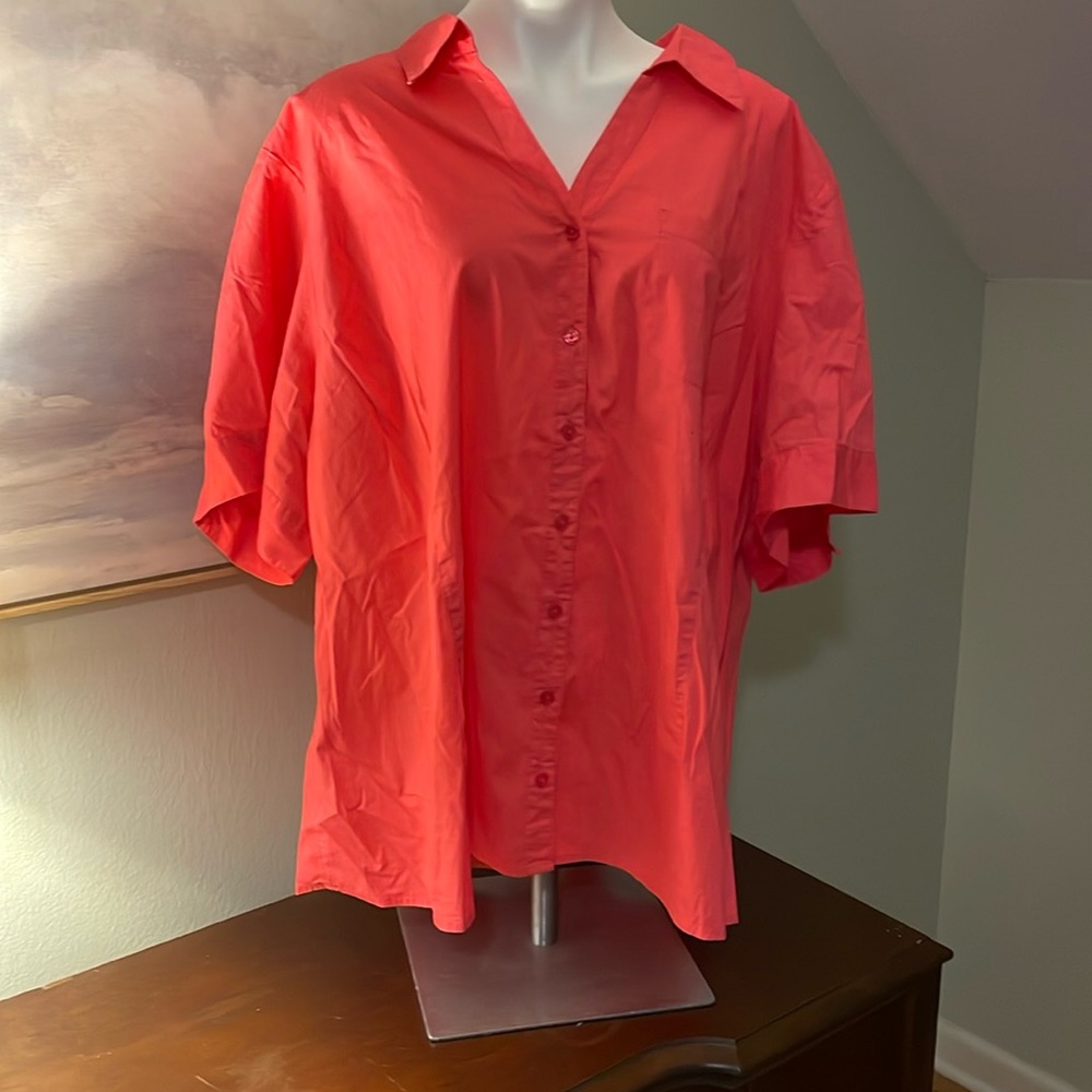 Coral blouse